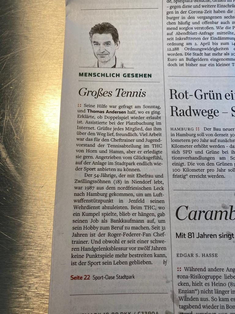 Thomas im Abendblatt